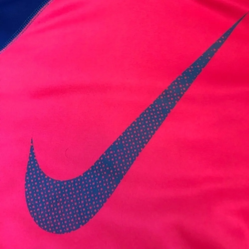 Nike pink and blue kids hoodie sz xl